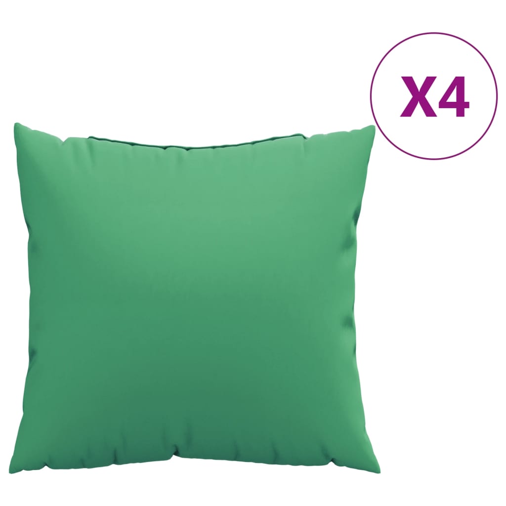 Cuscini per Divano 4 pz Verdi 60x60 cm in Tessuto