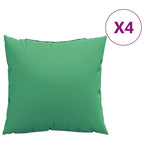 Cuscini per Divano 4 pz Verdi 60x60 cm in Tessuto