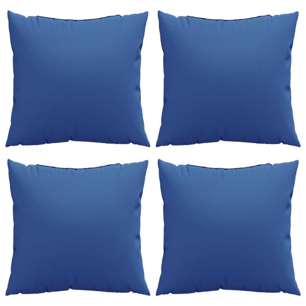 Cuscini per Divano 4 pz Blu Reale 60x60 cm in Tessuto