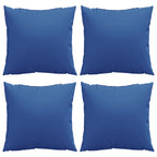 Cuscini per Divano 4 pz Blu Reale 60x60 cm in Tessuto