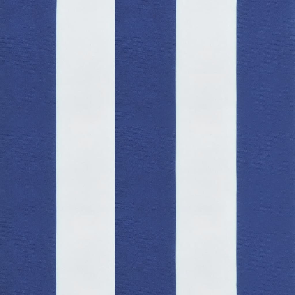 Cuscini Decorativi 4pz Strisce Blu e Bianco 60x60 cm Tessuto