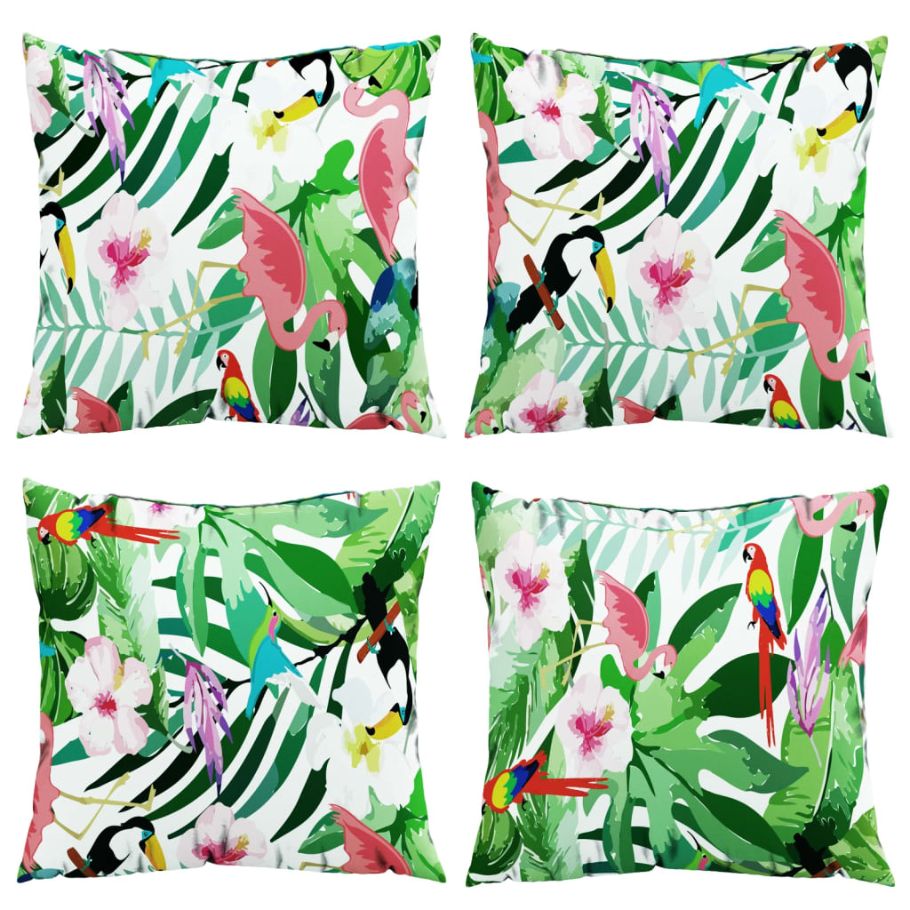 Cuscini Decorativi 4 pz Multicolore 60x60 cm in Tessuto