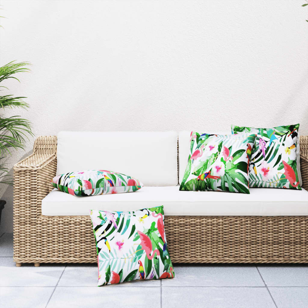 Cuscini Decorativi 4 pz Multicolore 60x60 cm in Tessuto
