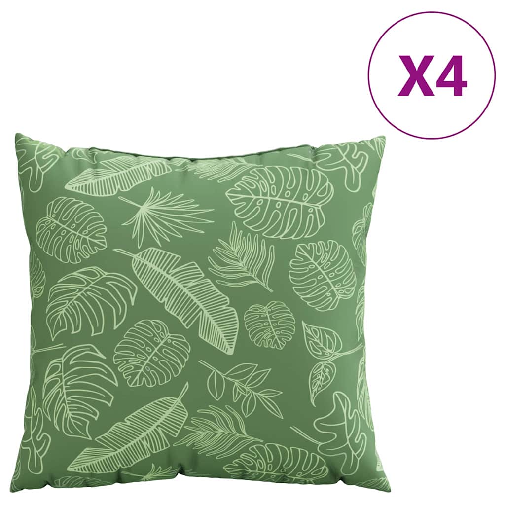 Cuscini Scatter Foglia 4 pcs Motivo Foglia 60 x 60 cm