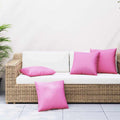 Cuscini Scatter 4 pcs Rosa 60 x 60 cm Tessuto in Poliestere