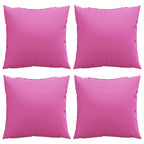 Cuscini Scatter 4 pcs Rosa 60 x 60 cm Tessuto in Poliestere