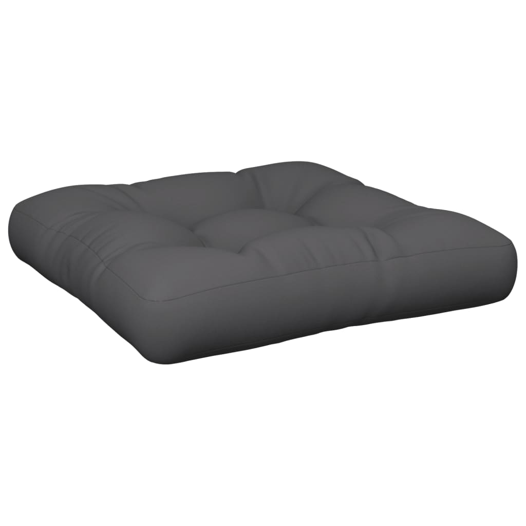 Cuscino per Pallet Antracite 50x50x12 cm in Tessuto
