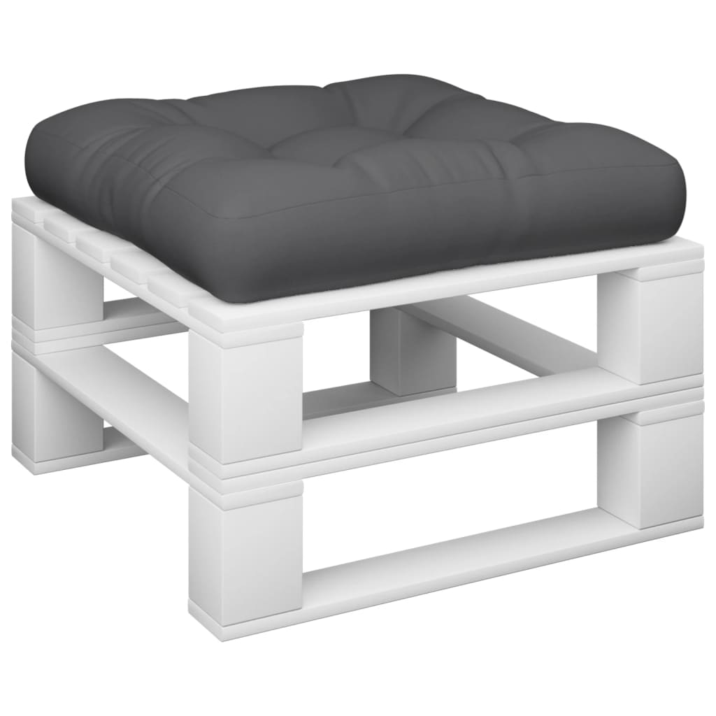 Cuscino per Pallet Antracite 50x50x12 cm in Tessuto