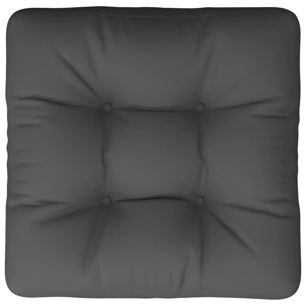 Cuscino per Pallet Antracite 50x50x12 cm in Tessuto