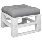 Cuscino per Pallet Grigio 50x50x12 cm in Tessuto