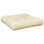 Cuscino per Pallet Crema 50x50x12 cm in Tessuto