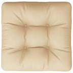 Cuscino per Pallet Beige 50x50x12 cm in Tessuto