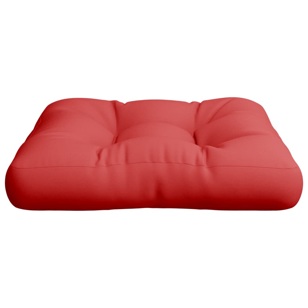 Cuscino per Pallet Rosso 50x50x12 cm in Tessuto