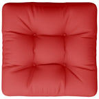 Cuscino per Pallet Rosso 50x50x12 cm in Tessuto