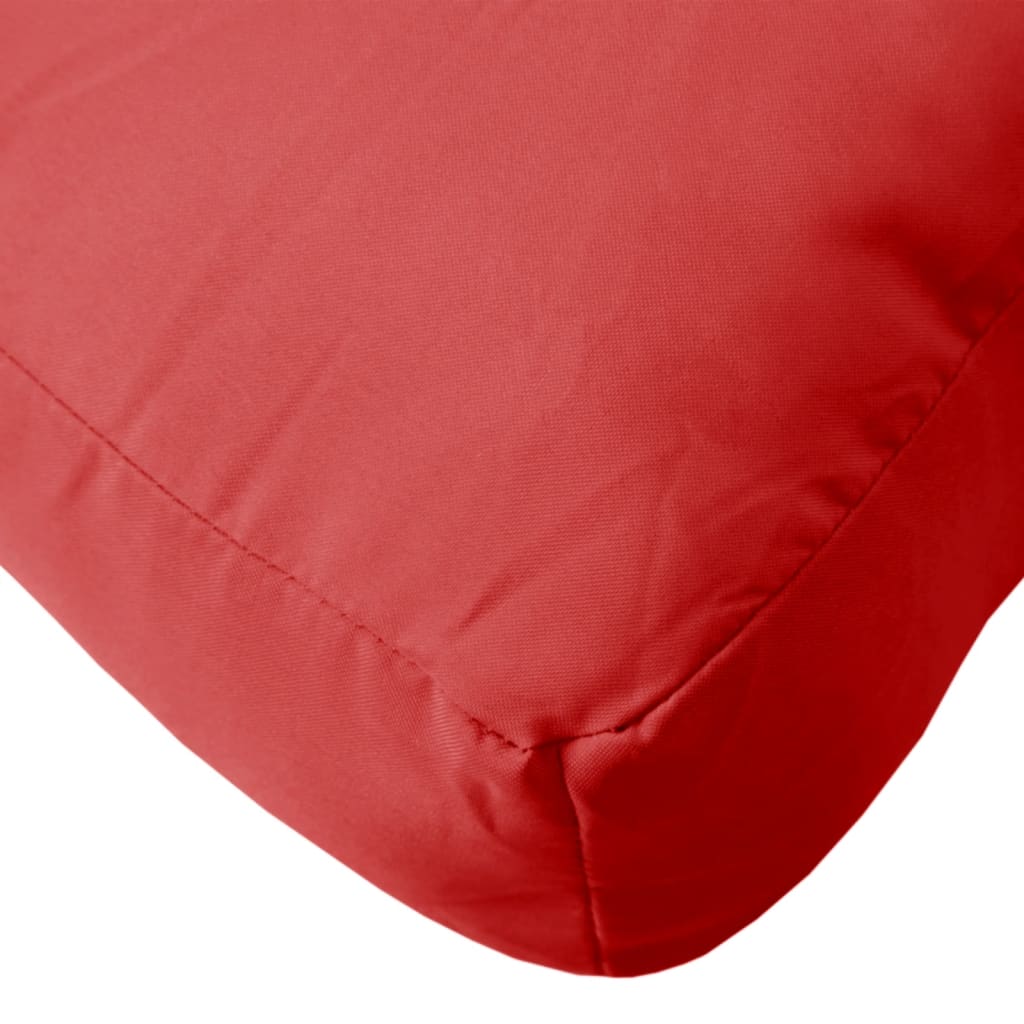 Cuscino per Pallet Rosso 50x50x12 cm in Tessuto