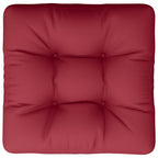 Cuscino per Pallet Rosso Vino 50x50x12 cm in Tessuto