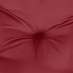 Cuscino per Pallet Rosso Vino 50x50x12 cm in Tessuto