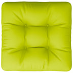 Cuscino per Pallet Verde Brillante 50x50x12 cm in Tessuto