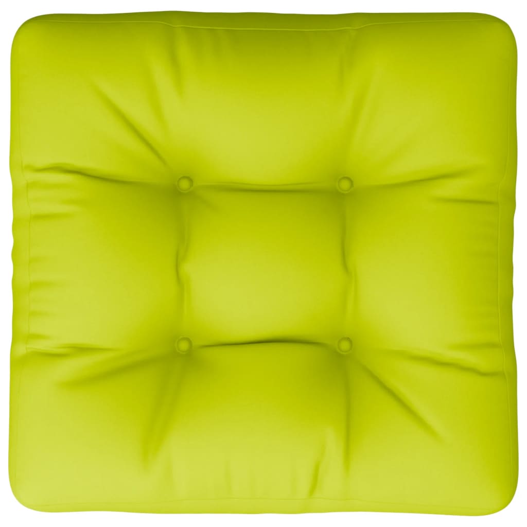Cuscino per Pallet Verde Brillante 50x50x12 cm in Tessuto