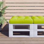 Cuscino per Pallet Verde Brillante 50x50x12 cm in Tessuto