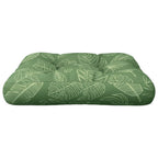 Cuscino per Pallet con Motivo a Foglie 50x50x12 cm in Tessuto