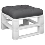 Cuscino per Pallet Antracite 60x60x12 cm in Tessuto