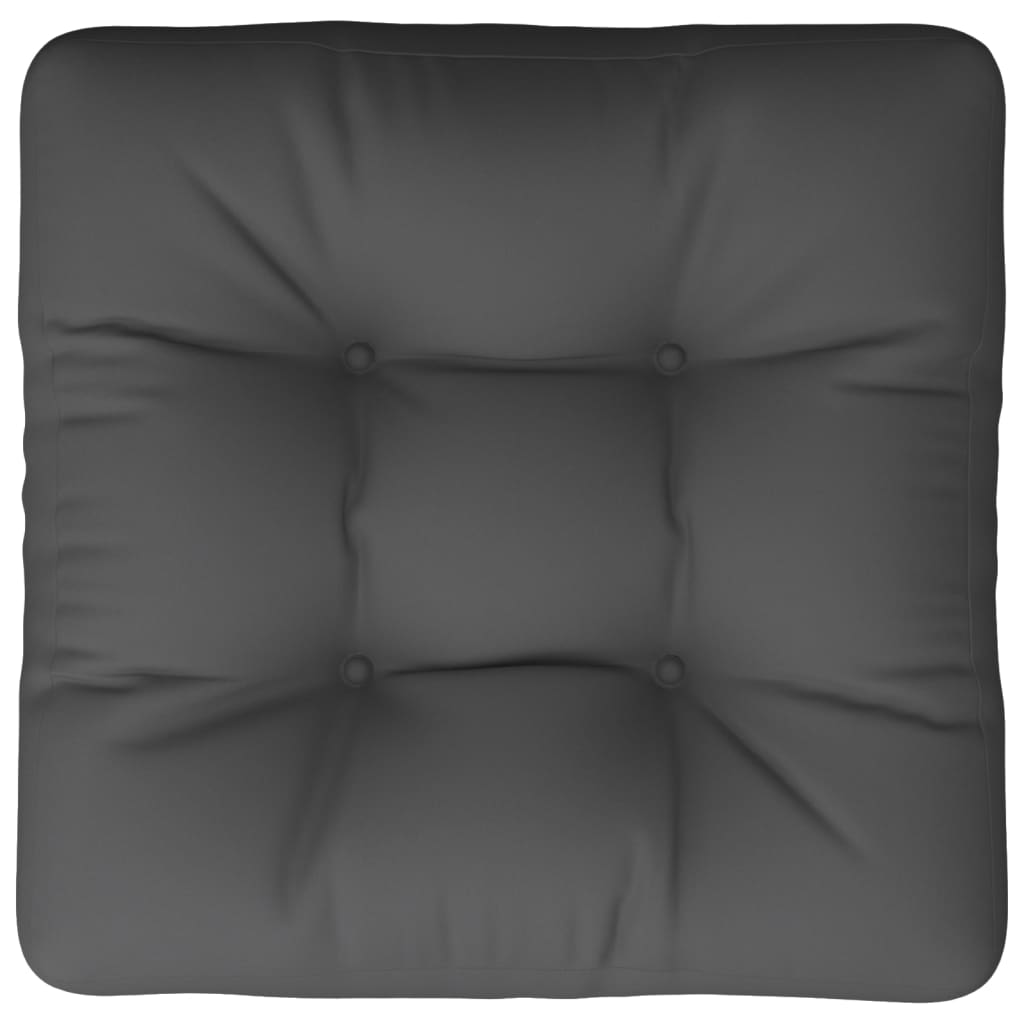 Cuscino per Pallet Antracite 60x60x12 cm in Tessuto