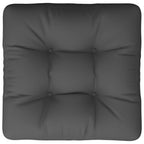 Cuscino per Pallet Antracite 60x60x12 cm in Tessuto