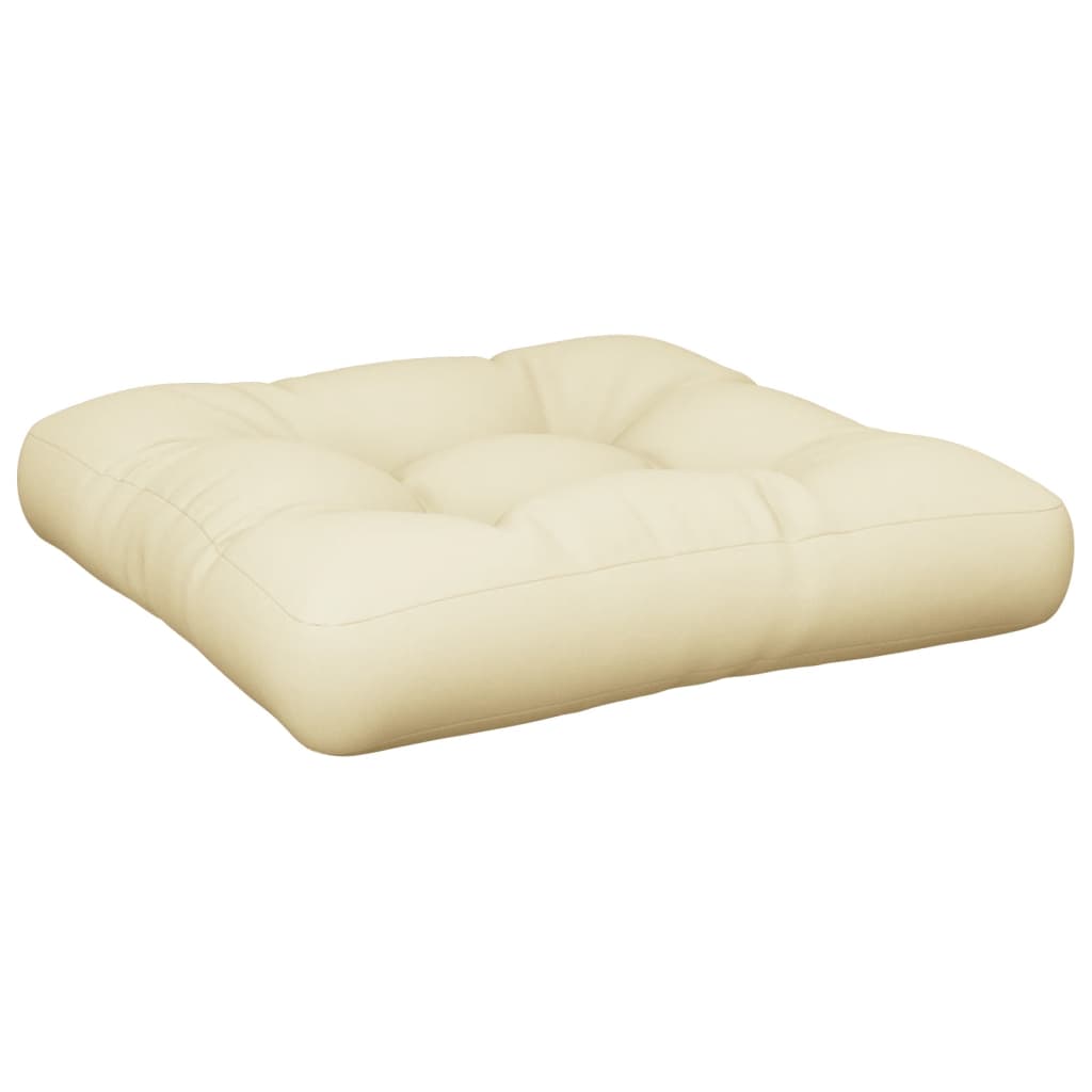 Cuscino per Divano Pallet Crema 60x60x12 cm