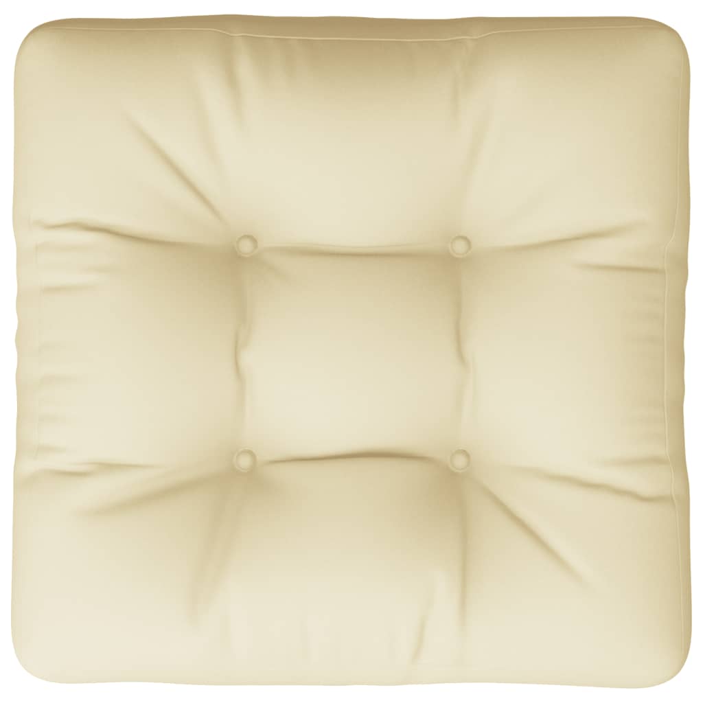 Cuscino per Divano Pallet Crema 60x60x12 cm