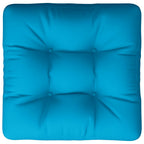 Cuscino per Pallet Blu 60x60x12 cm in Tessuto
