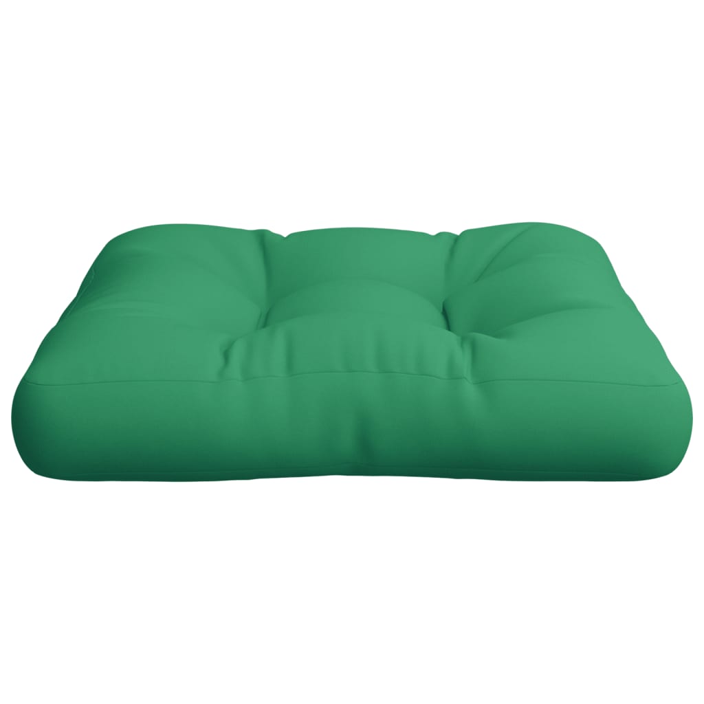 Cuscino per Pallet Verde 60x60x12 cm in Tessuto