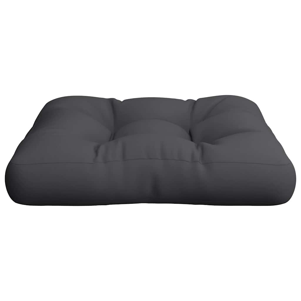 Cuscino per Pallet Nero 60x60x12 cm in Tessuto