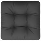 Cuscino per Pallet Nero 60x60x12 cm in Tessuto