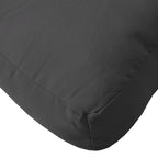 Cuscino per Pallet Nero 60x60x12 cm in Tessuto