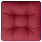 Cuscino per Pallet Rosso Vino 60x60x12 cm in Tessuto