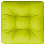 Cuscino per Pallet Verde Brillante 60x60x12 cm in Tessuto