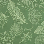 Cuscino per Pallet con Motivo a Foglie 60x60x12 cm in Tessuto