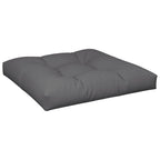 Cuscino per Pallet Antracite 70x70x12 cm in Tessuto