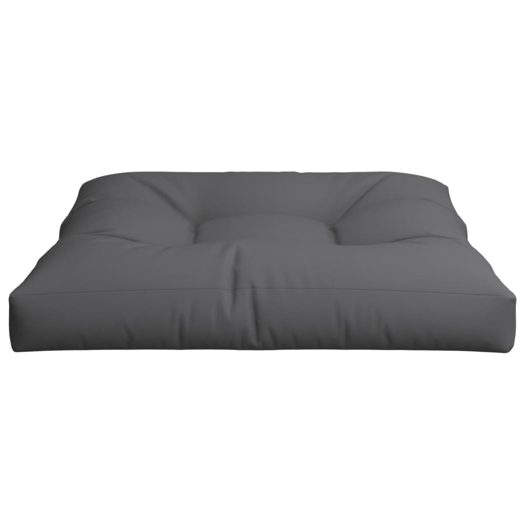 Cuscino per Pallet Antracite 70x70x12 cm in Tessuto