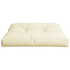 Cuscino per Pallet Crema 70x70x12 cm in Tessuto