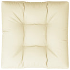 Cuscino per Pallet Crema 70x70x12 cm in Tessuto