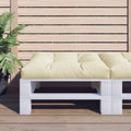 Cuscino per Pallet Crema 70x70x12 cm in Tessuto