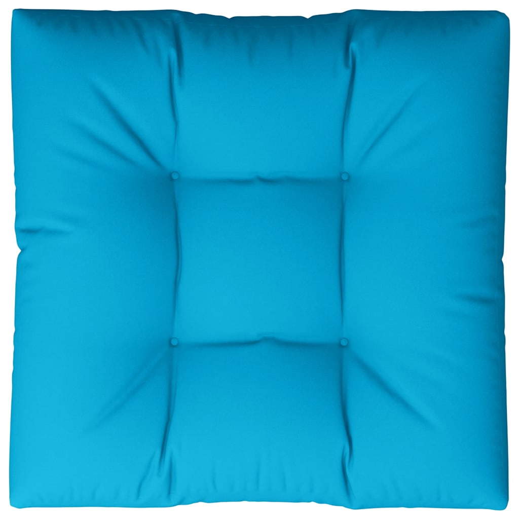 Cuscino per Pallet Blu 70x70x12 cm in Tessuto