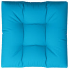Cuscino per Pallet Blu 70x70x12 cm in Tessuto