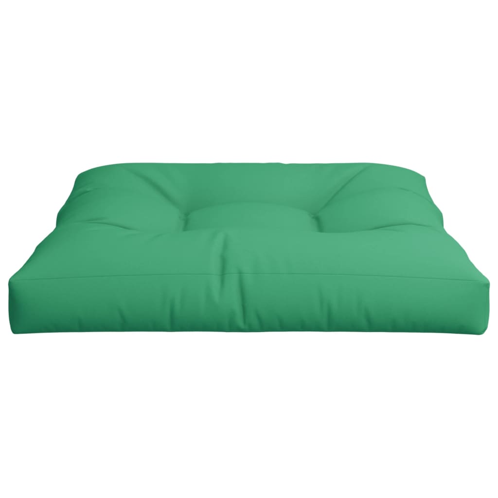 Cuscino per Pallet Verde 70x70x12 cm in Tessuto