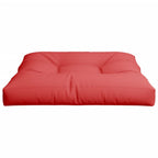 Cuscino per Pallet Rosso 70x70x12 cm in Tessuto