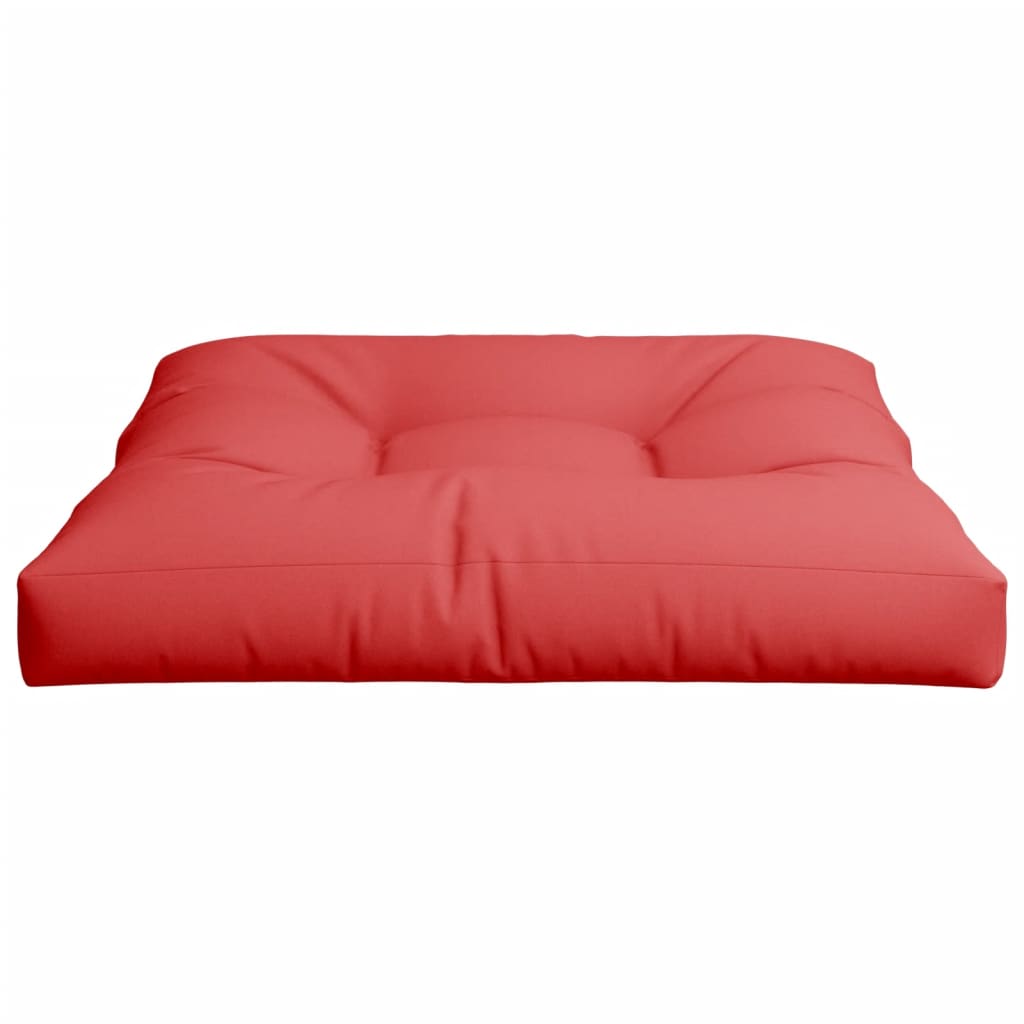 Cuscino per Pallet Rosso 70x70x12 cm in Tessuto