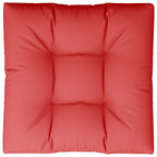 Cuscino per Pallet Rosso 70x70x12 cm in Tessuto