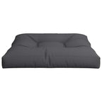 Cuscino per Pallet Nero 70x70x12 cm in Tessuto